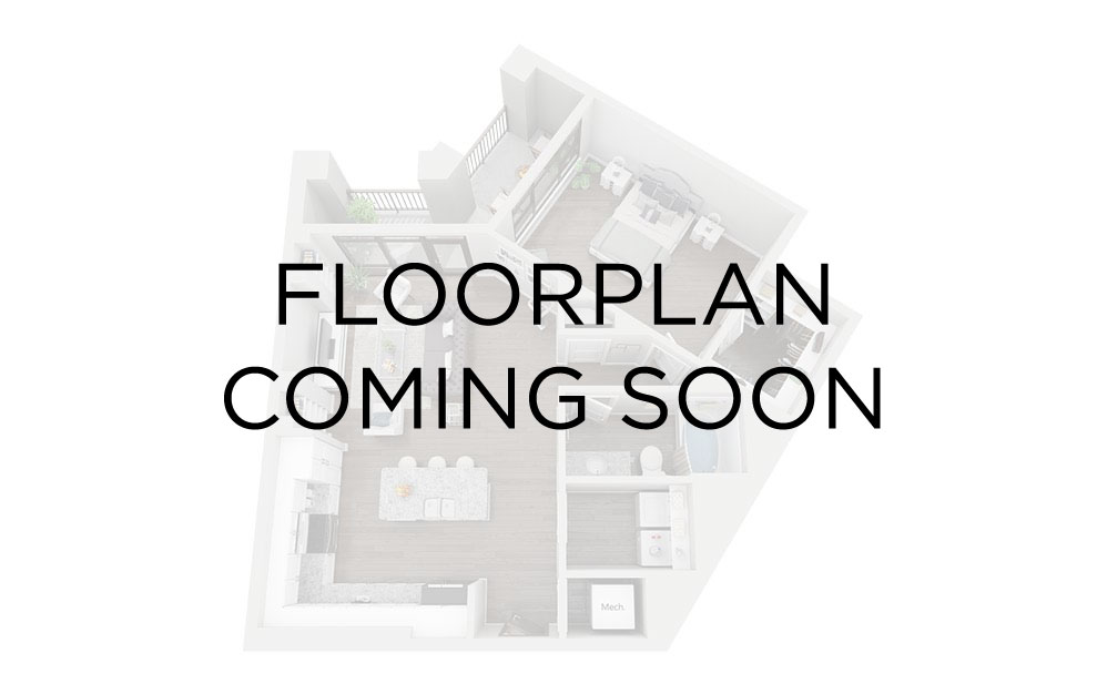 E17 - Studio floorplan layout with 1 bathroom and 597 square feet E17 - Studio floorplan layout with 1 bathroom and 597 square feet